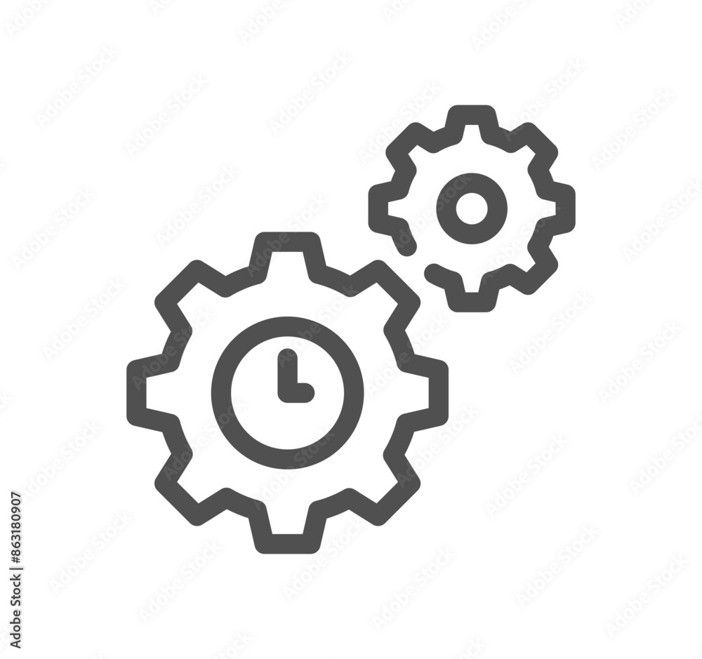 Time related icon outline and linear vector.
Time related icon outline and linear vector.