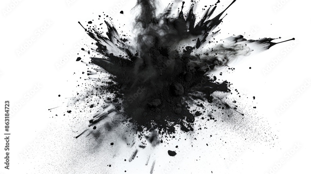 Black Explosion in Black and White Black Explosion in Black and White