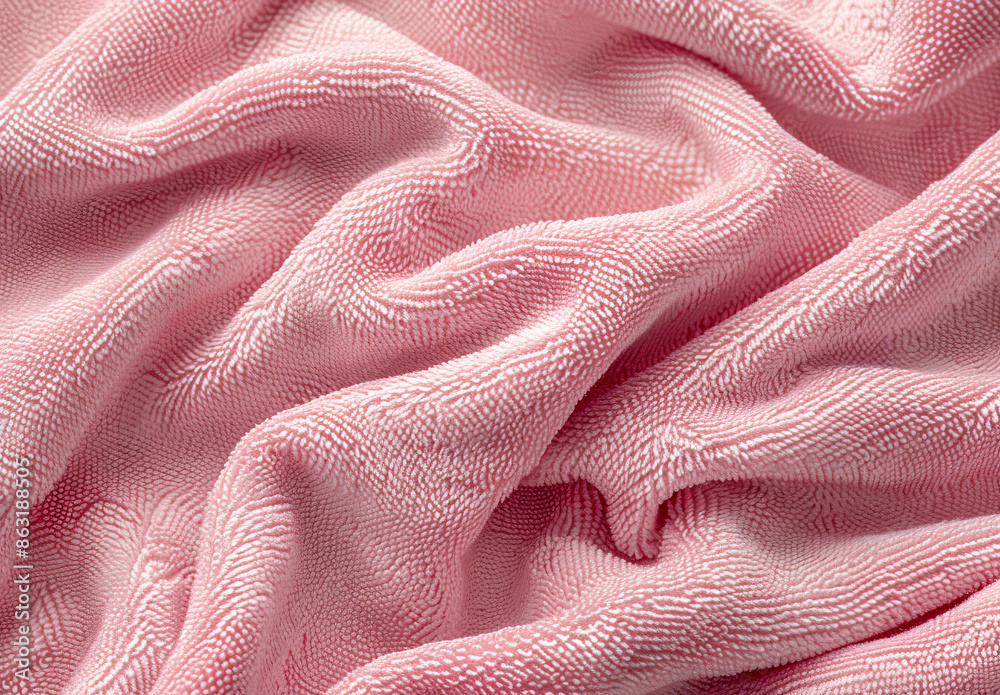 Soft pink towel closeup shot. Soft pink towel closeup shot.