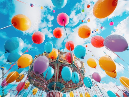 Wallpaper Mural Balloons in flight Torontodigital.ca