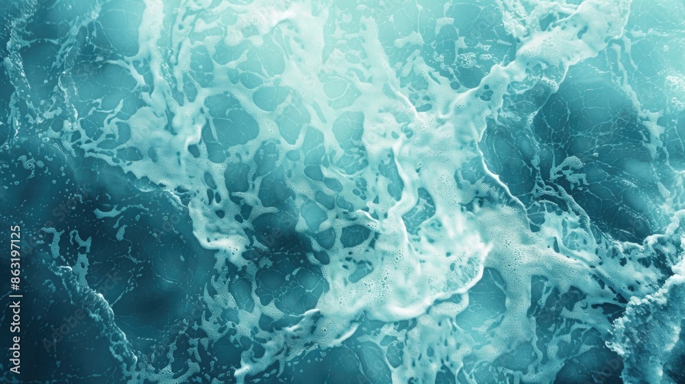 A close-up view of a wave in the ocean, perfect for use in water-themed designs or as a visual element A close-up view of a wave in the ocean, perfect for use in water-themed designs or as a visual element