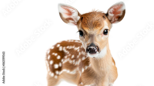 Little deer, baby, bambi on transparent background