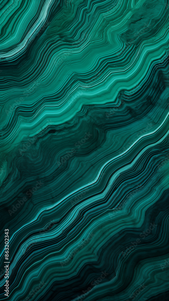 Obraz premium Malachite Gemstone, Abstract Image, Texture, Background For, Wallpaper, Background, Cell Phone Cover and Screen, Smartphone, Computer, Laptop, Format 9:16 and 16:9 - PNG