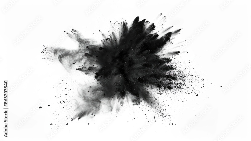 Dust Cloud in Black and White Dust Cloud in Black and White