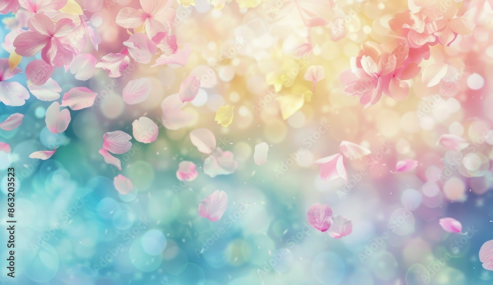 A close up of a bunch of pink and blue flowers. AI. A close up of a bunch of pink and blue flowers. AI.