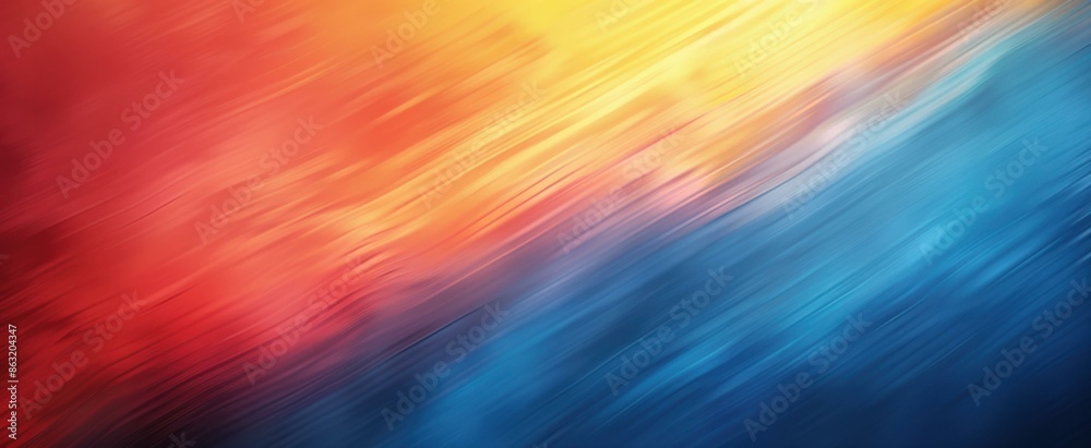A colorful abstract background with a bright blue, red and yellow color. AI. A colorful abstract background with a bright blue, red and yellow color. AI.