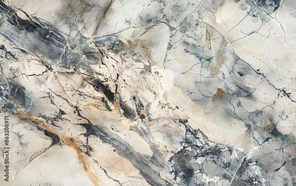 Close Up View Of Black And White Marble Stone Texture Close Up View Of Black And White Marble Stone Texture