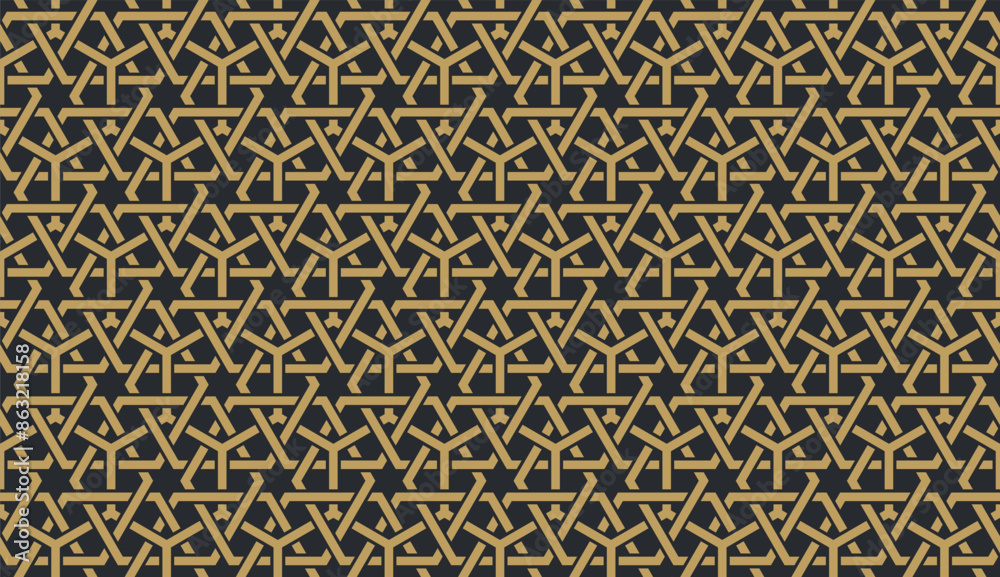 Seamless geometric pattern in authentic arabian style. Seamless geometric pattern in authentic arabian style.
