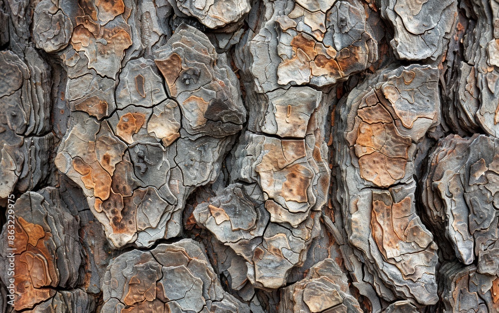 Close-Up of Rough Tree Bark Texture with Natural Patterns Close-Up of Rough Tree Bark Texture with Natural Patterns