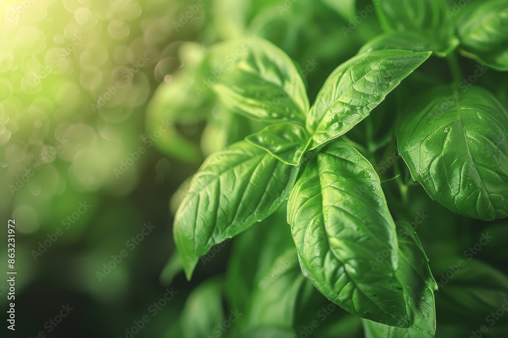 Soft-lit Allamanda blanchetii leaf.