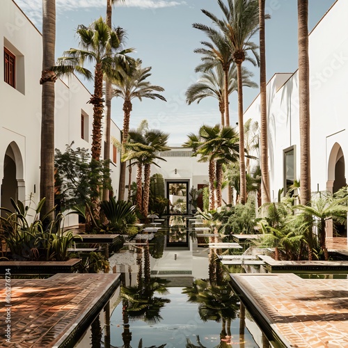 traditionnal marrakech house vacation holiday leisure sun photo