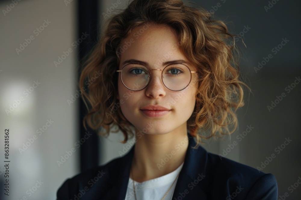 Portrait of a young female accountant Portrait of a young female accountant
