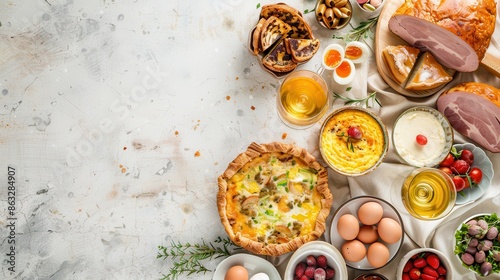 Wallpaper Mural A table full of delicious brunch food for Easter Torontodigital.ca