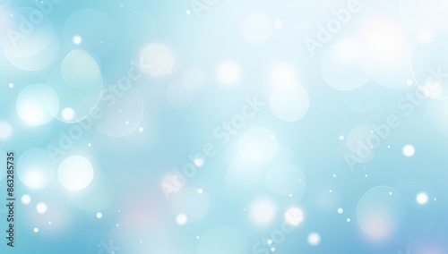 Abstract blue background with bokeh effect. Vector Illustration.