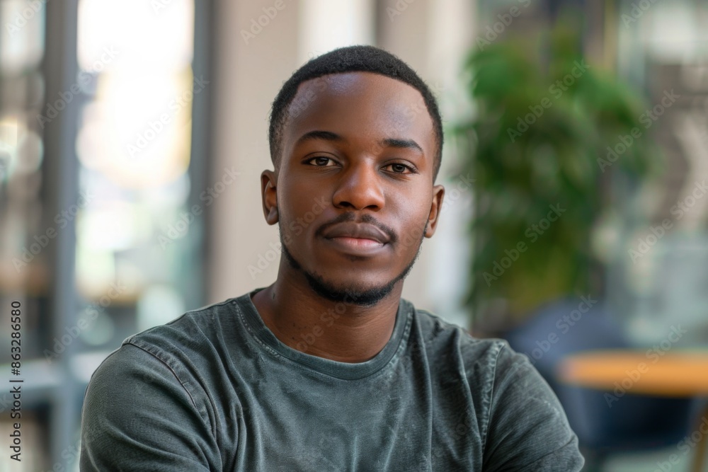 Portrait of a young male software developer Portrait of a young male software developer