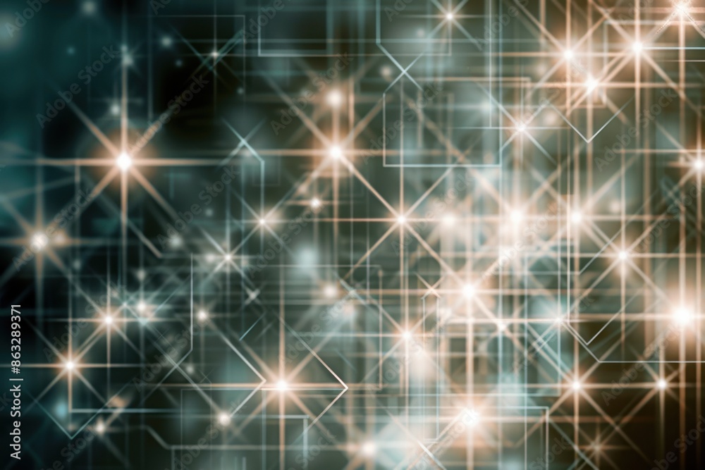 Abstract image featuring an interlace of glowing lines and geometric patterns set against a background of blue, mint, and pink hues. Abstract image featuring an interlace of glowing lines and geometric patterns set against a background of blue, mint, and pink hues.