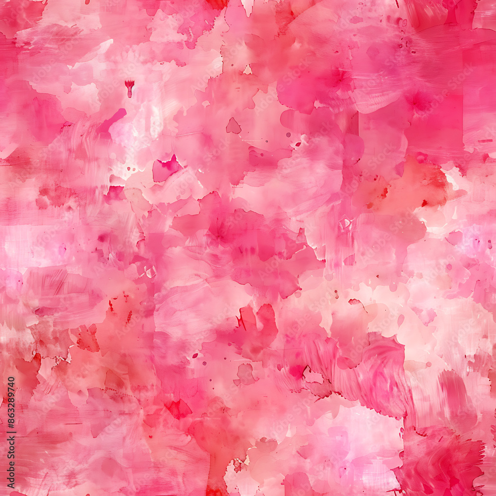 Fototapeta premium Seamless Tile - Watercolor Pink in Abstract Design