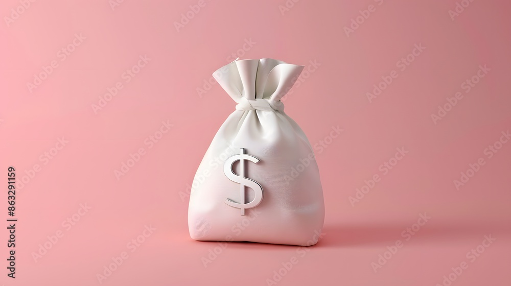 3D Money concept. money bag, coins stack and banknotes. 3d render illustration
3D Money concept. money bag, coins stack and banknotes. 3d render illustration