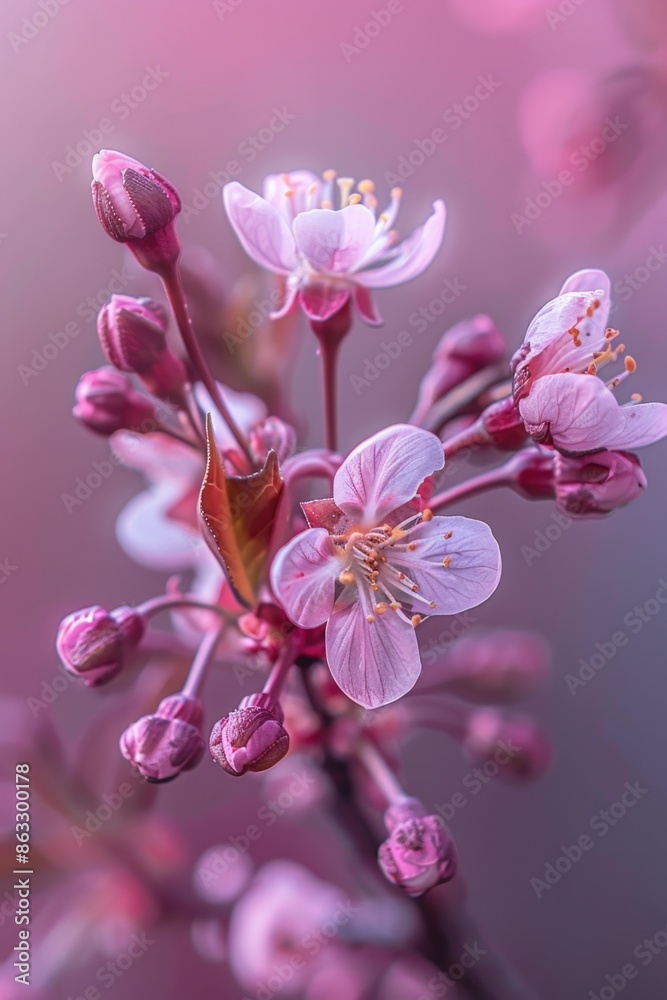 A close-up shot of a bunch of pink flowers A close-up shot of a bunch of pink flowers