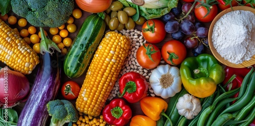 Colorful assortment of various fresh vegetables, healthy and organic, harvest, farm, produce, nutrition, vibrant and colorful, assortment, vegetarian, market, garden, raw, ingredient, and more