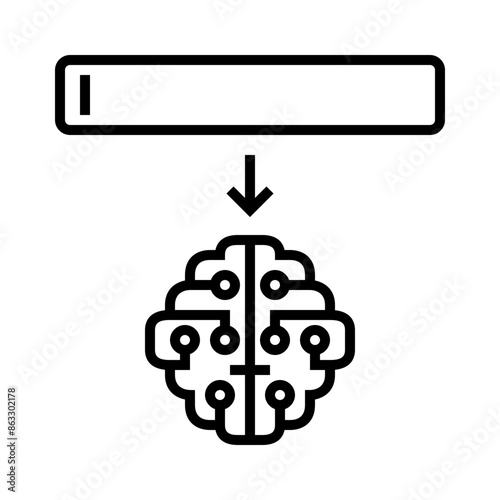 Ai Input Prompt Line Icon