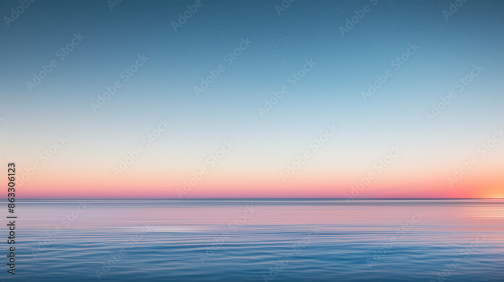 Serene Ocean Horizon at Sunset with Gentle Ripples. Serene Ocean Horizon at Sunset with Gentle Ripples.