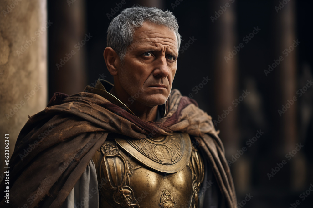 Men Roman emperor. Topics related to ancient Rome. Roman civilization. Roman warlord. Archaeological discovery.