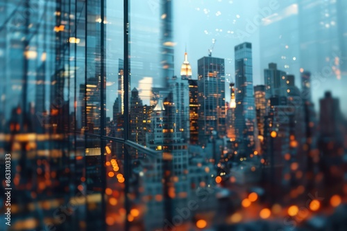 Wallpaper Mural Highdefinition shot of an augmented reality interface displaying information about exotic animals, with room for text Torontodigital.ca