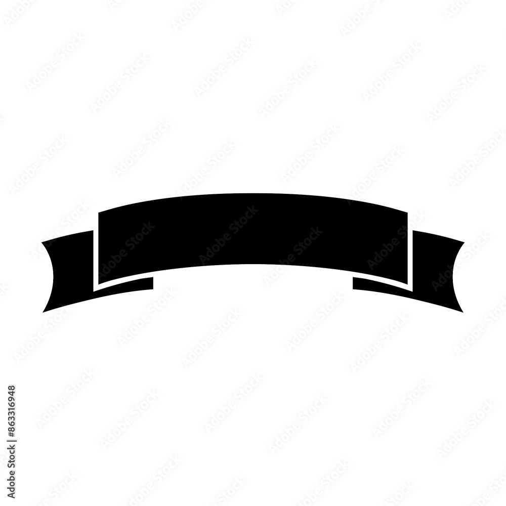 Banner ribbon icon with simple and modern design Banner ribbon icon with simple and modern design
