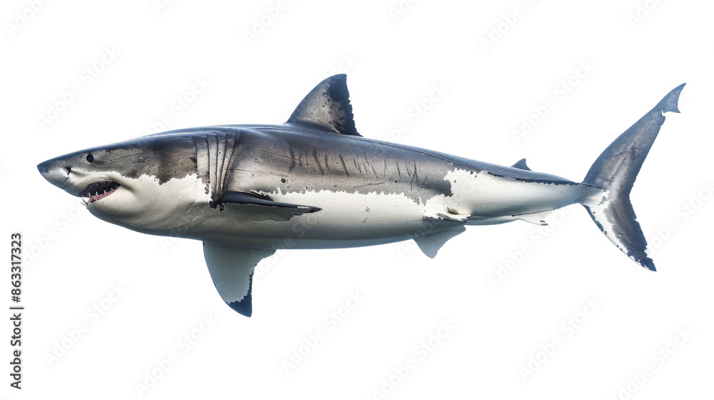 Fototapeta premium Shark on transparent background