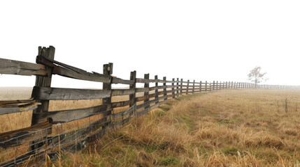 Livestock Fencing on transparent background