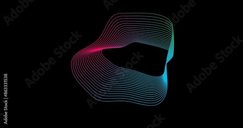 flowing lines streaks light background. Motion graphic of data simulation digital line. light digital effect corporate concept. wave abstract lines stream 4K background loop