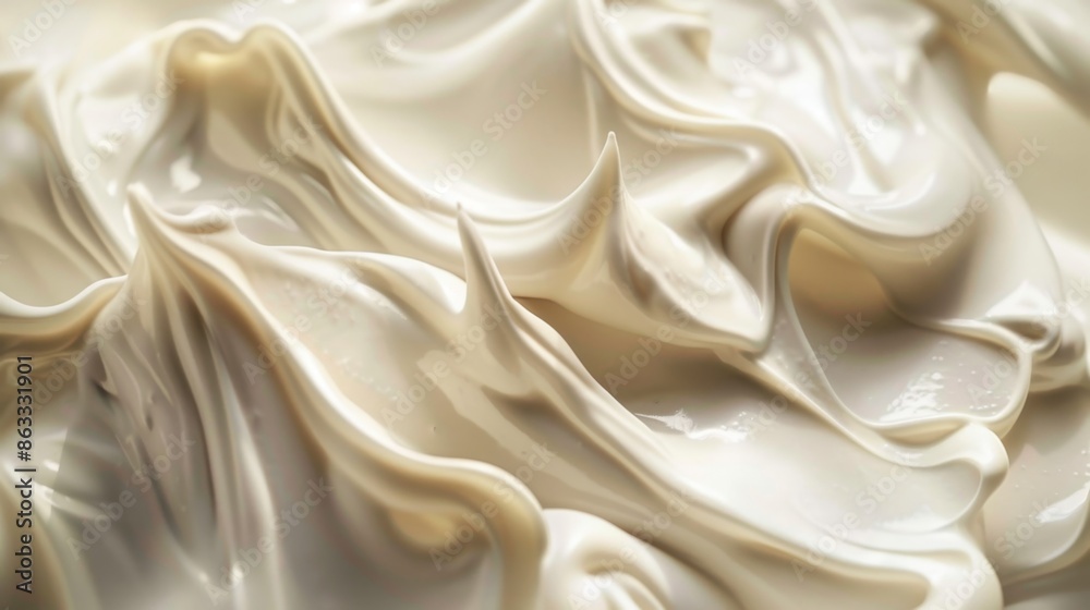 Obraz premium Smooth Creamy Texture, Generative AI
