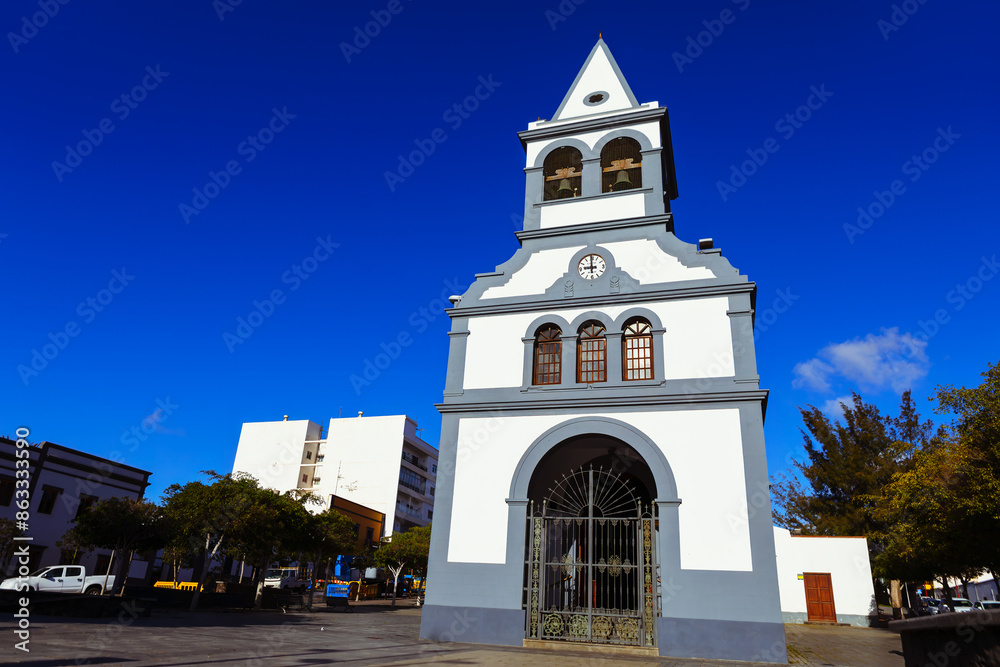 Our Lady of the Rosary Church in Puerto del Rosario from Fuerteventura, Canary Islands