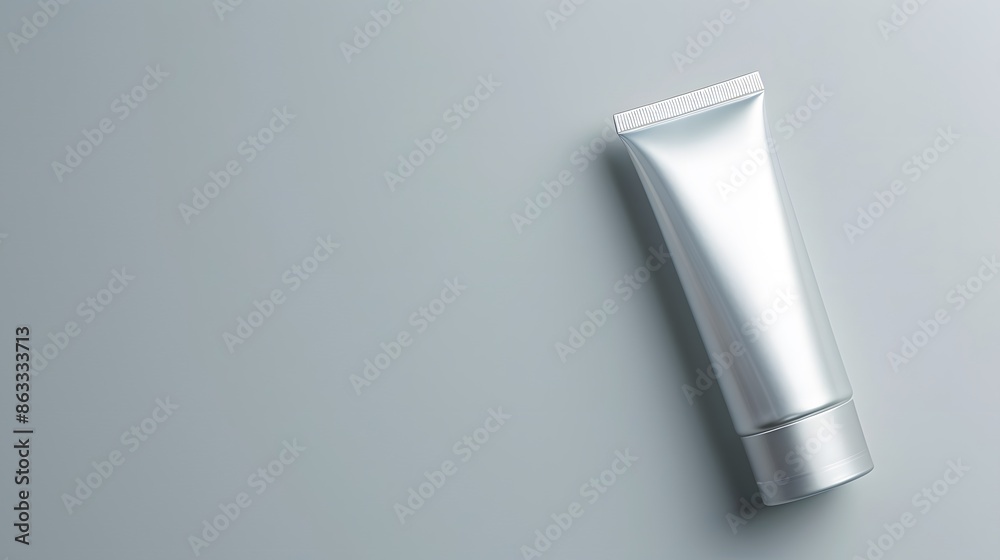 3d render mockup of cosmetic bundle for skin hair care. White plastic bottles and tubes with black caps in row on bright white backdrop 3d render mockup of cosmetic bundle for skin hair care. White plastic bottles and tubes with black caps in row on bright white backdrop