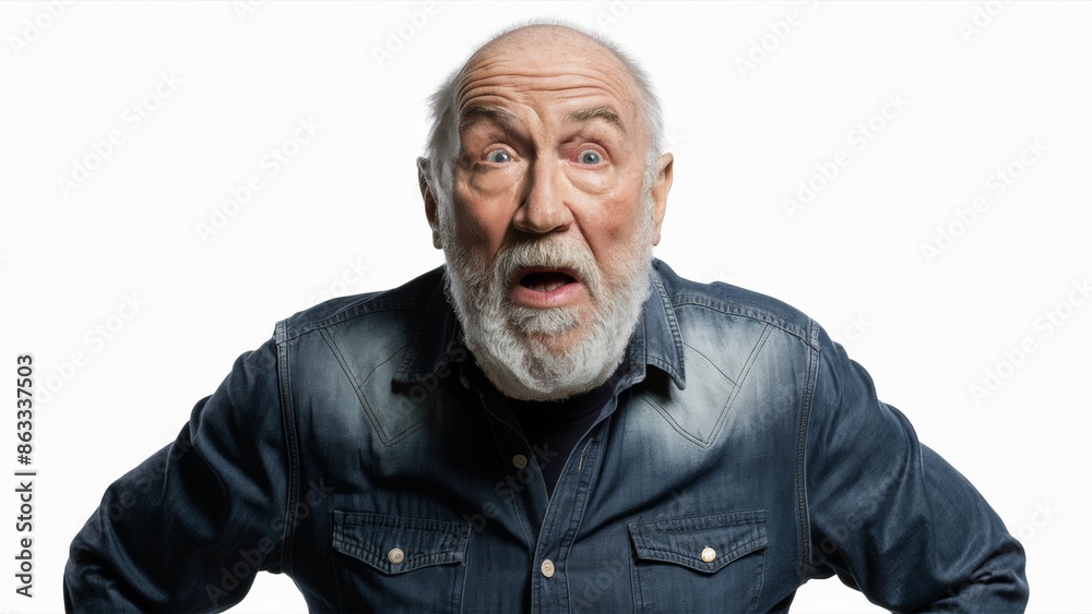 A man with a beard and mustache posing for the camera, AI A man with a beard and mustache posing for the camera, AI
