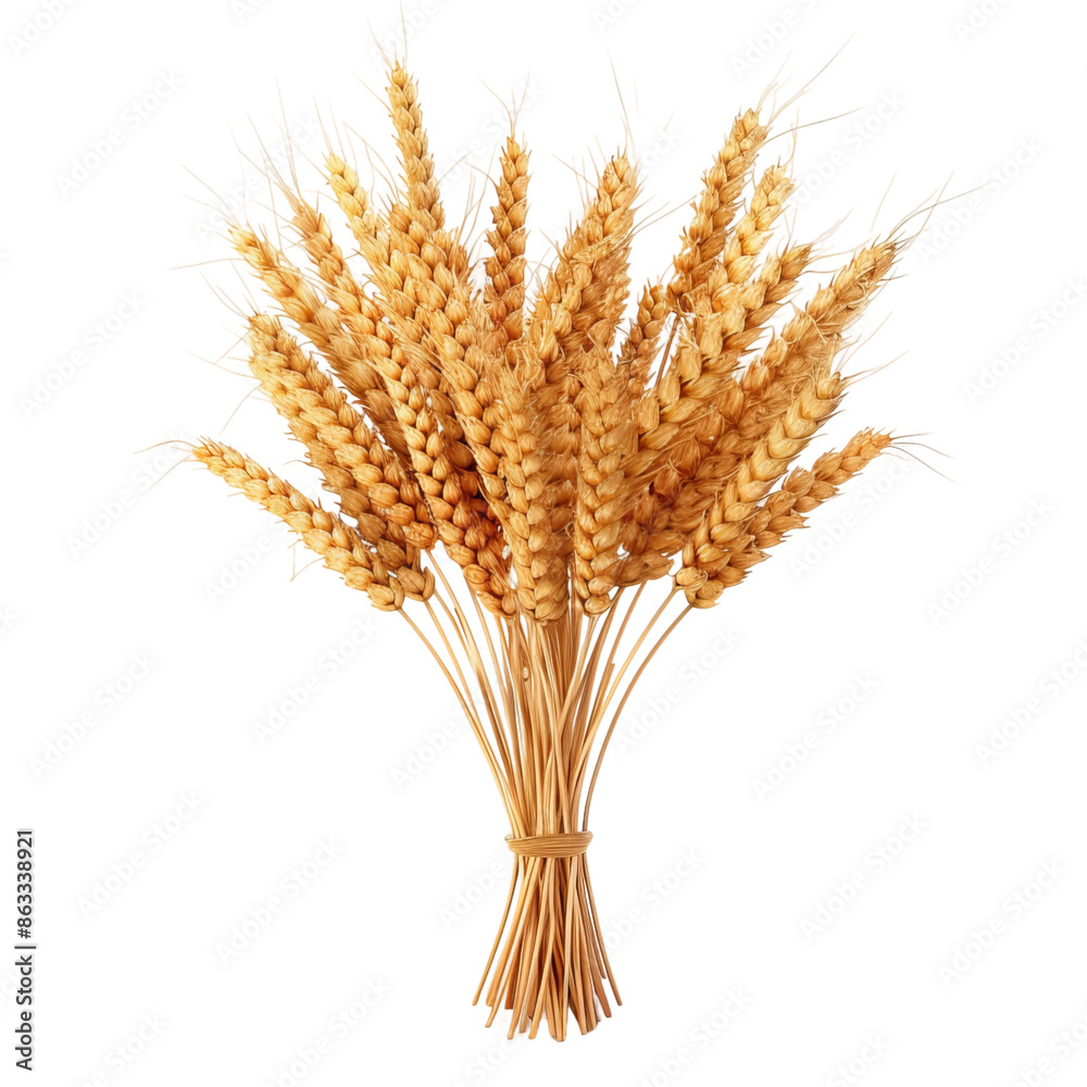 wheat ears isolated on white background wheat ears isolated on white background