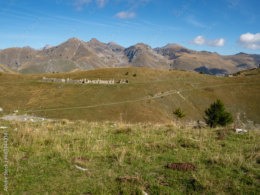 view on the mountains in the Southern French Alp on a sunny late summer day view on the mountains in the Southern French Alp on a sunny late summer day
