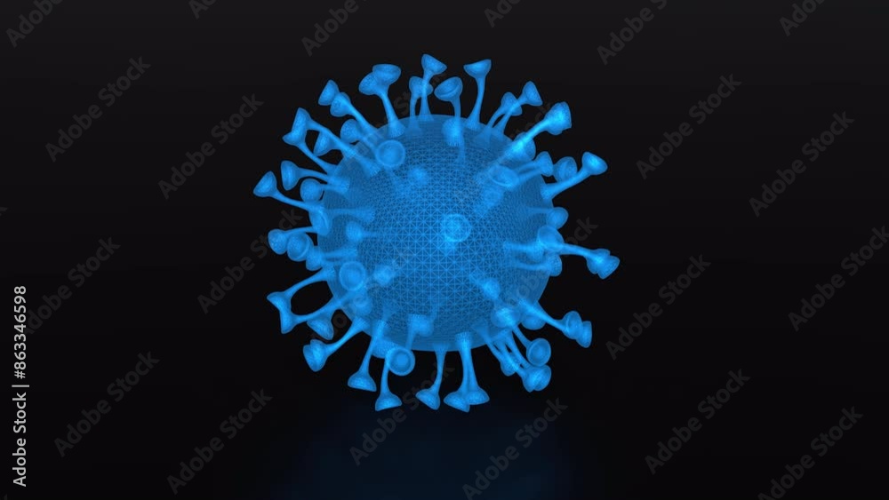 3d render of a virus