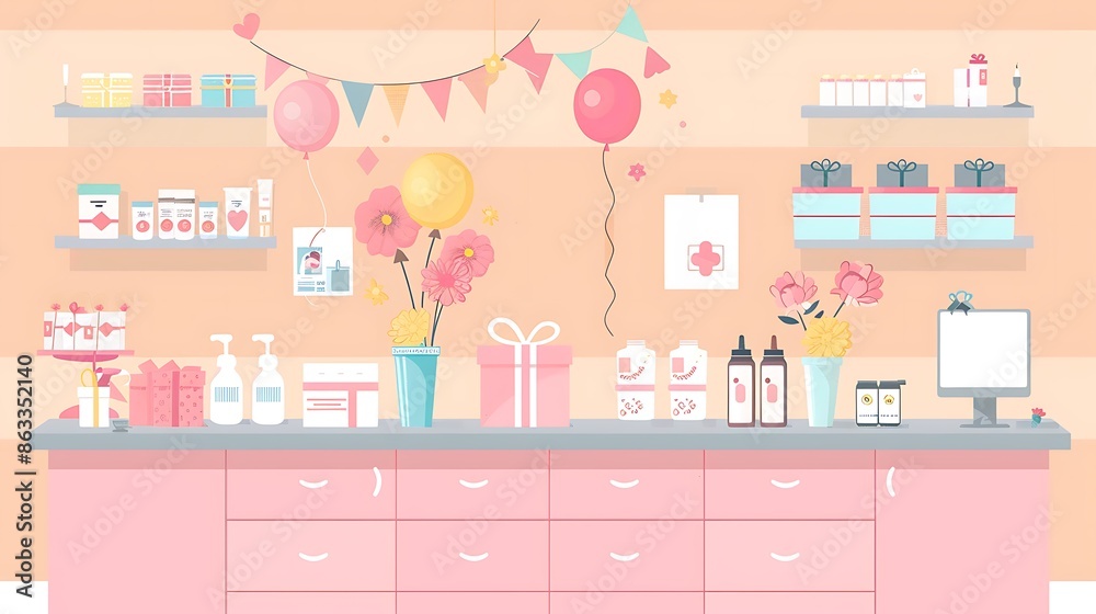 Hospital gift shop with flowers balloons and gifts for patients complete infographic scrutiny of gift shop offerings