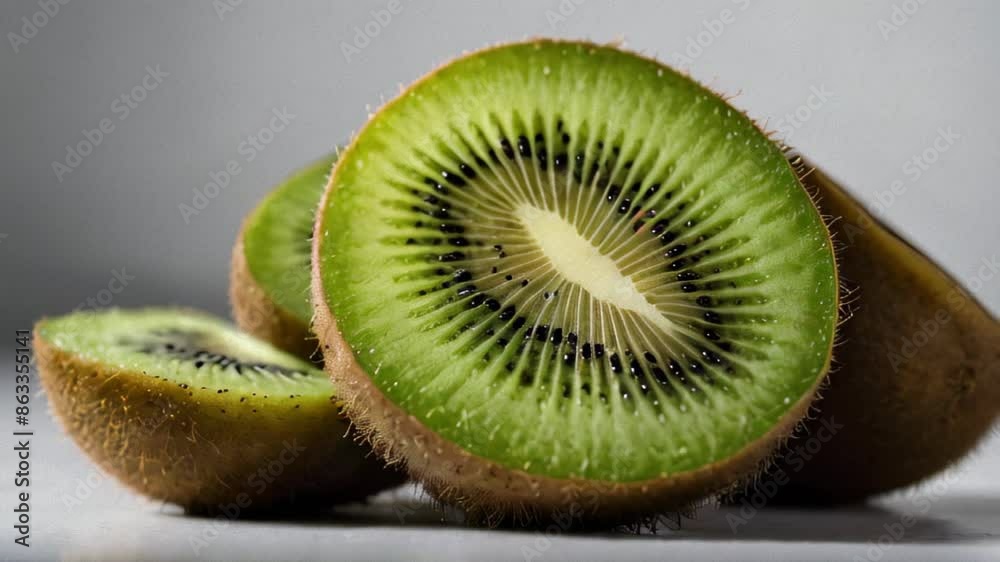 kiwi fruit on a white background