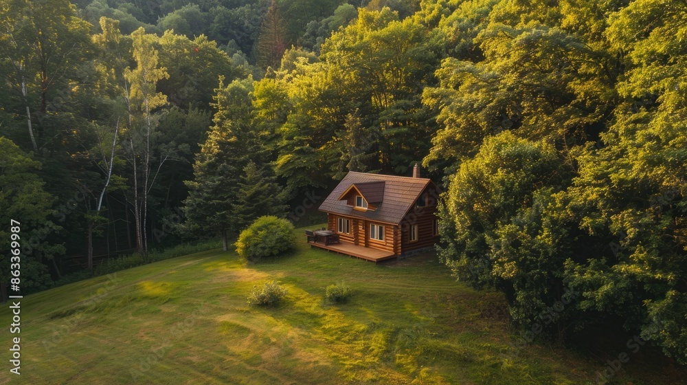 A winding mountain road leading through dense pine forests and steep cliffs, with misty clouds floating around the peaks