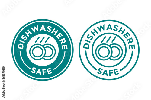 Dishwasher vector logo template. This design suitable for label product.