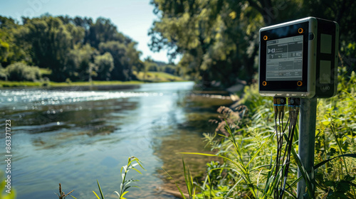 River Monitoring at Daytime 
