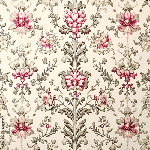 Wallpaper Mural seamless floral background Torontodigital.ca