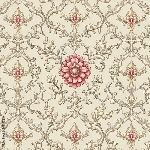 seamless pattern with flowers