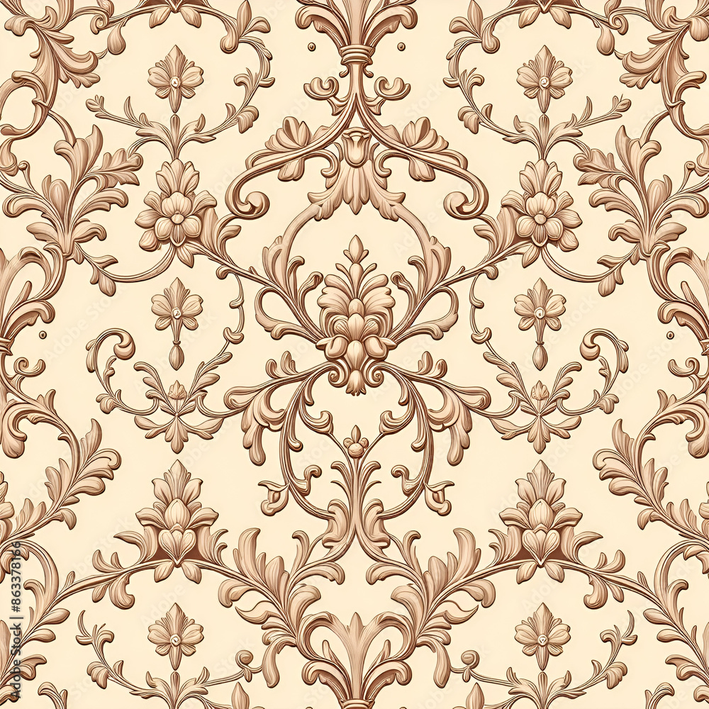 seamless damask pattern seamless damask pattern