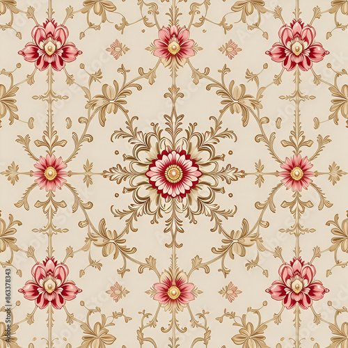 seamless pattern with flowers