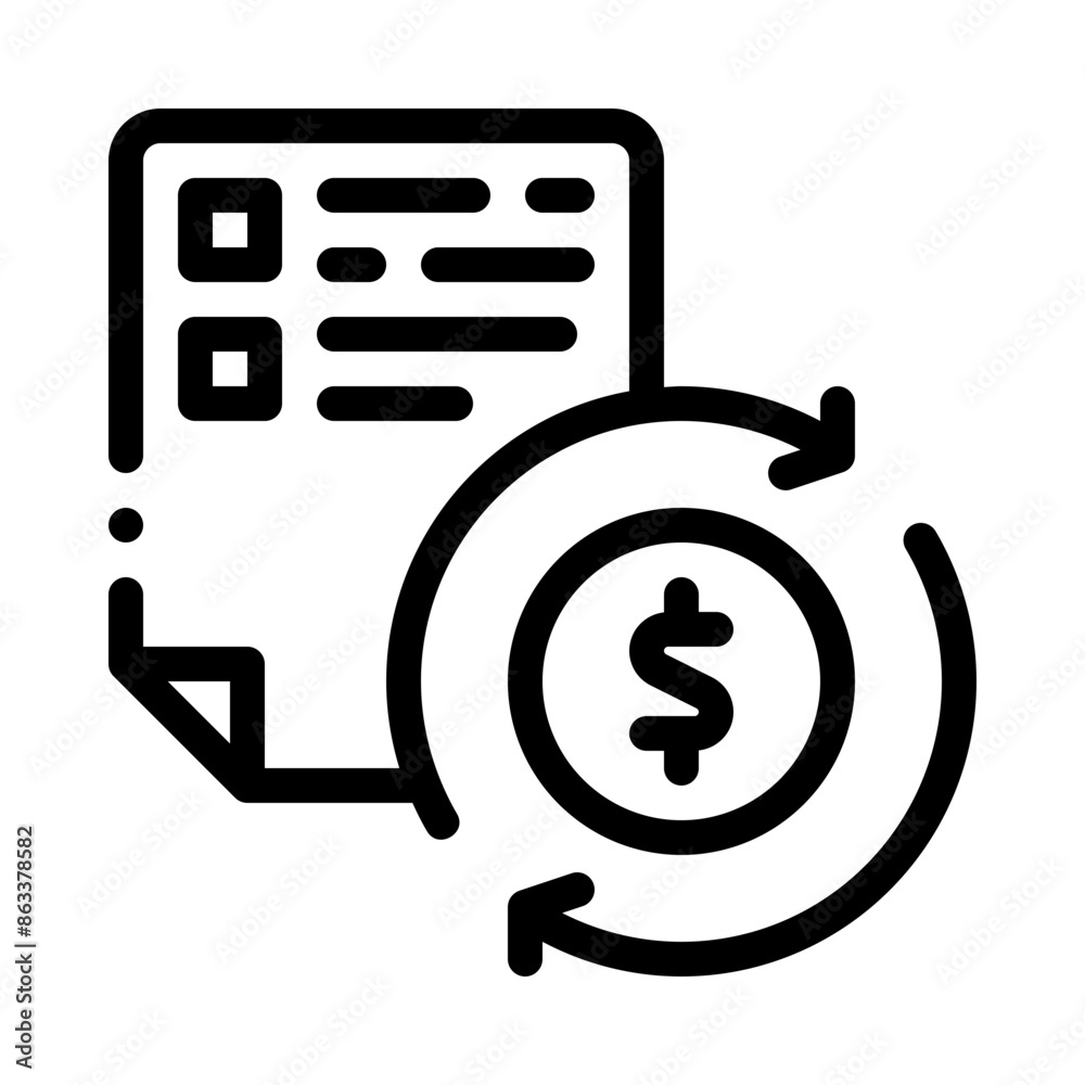 cost allocation line icon cost allocation line icon