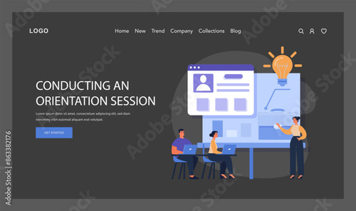 Conducting An Orientation Session concept